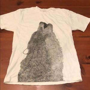 White wolf tee.